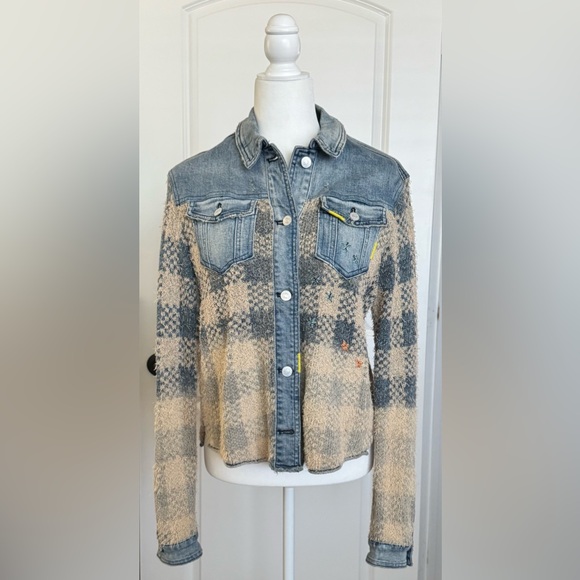 Pilcro Denim Sweater Jacket Women’s S - Picture 2 of 8